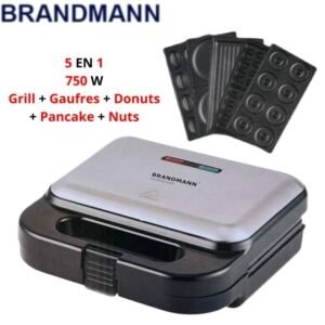 Panineuse inox 5 En 1 -  750W BRANDMANN SM004
