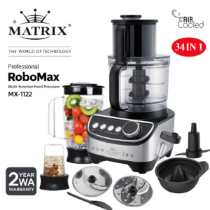 Robot de Cuisine inox 34 in 1 - 1300W RoboMax Matrix MX-1122