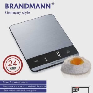 Balance De Cuisine inox Électronique Haute Précision Brandmann BR-WS-001
