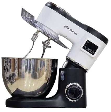 Pétrin Double Crochet Multismart 1500W 8L – Noir/Blanc MS-SM2408