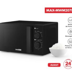 Micro-ondes 20 L 700W Noir MaxWell MAX-MWM207LMN
