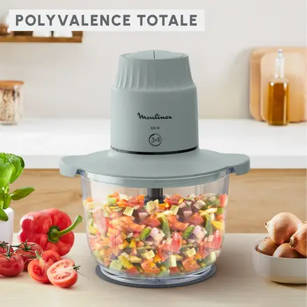 Choppeo, Hachoir avec bol en verre Moulinex , Capacité de 1 L, Verre borosilicate DJ603110 – Image 5