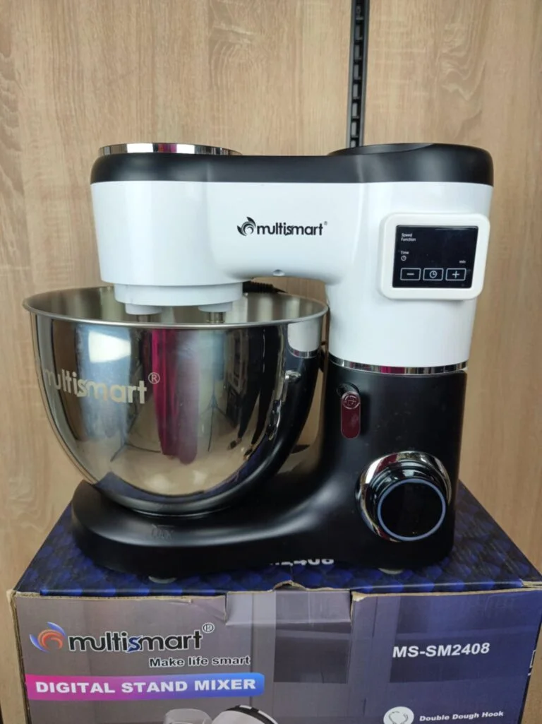 Pétrin Double Crochet Multismart 1500W 8L – Noir/Blanc MS-SM2408 – Image 3