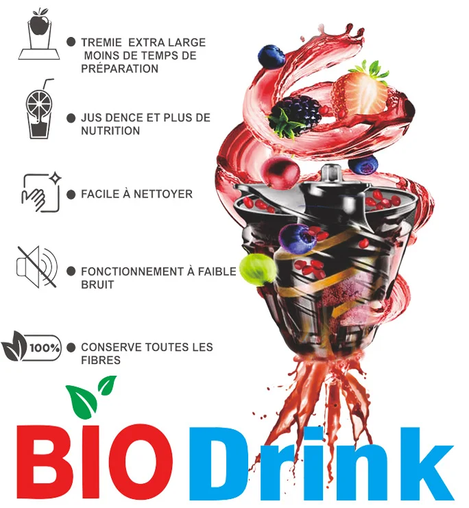Extracteur de Jus BIO DRINK Robuste – Image 6