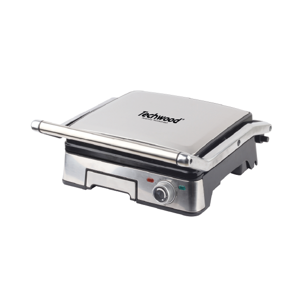 Gril Et Panineuse Saine En Inox Avec Ouverture À 180° 2000W Techwood TGD-2018D – Image 2