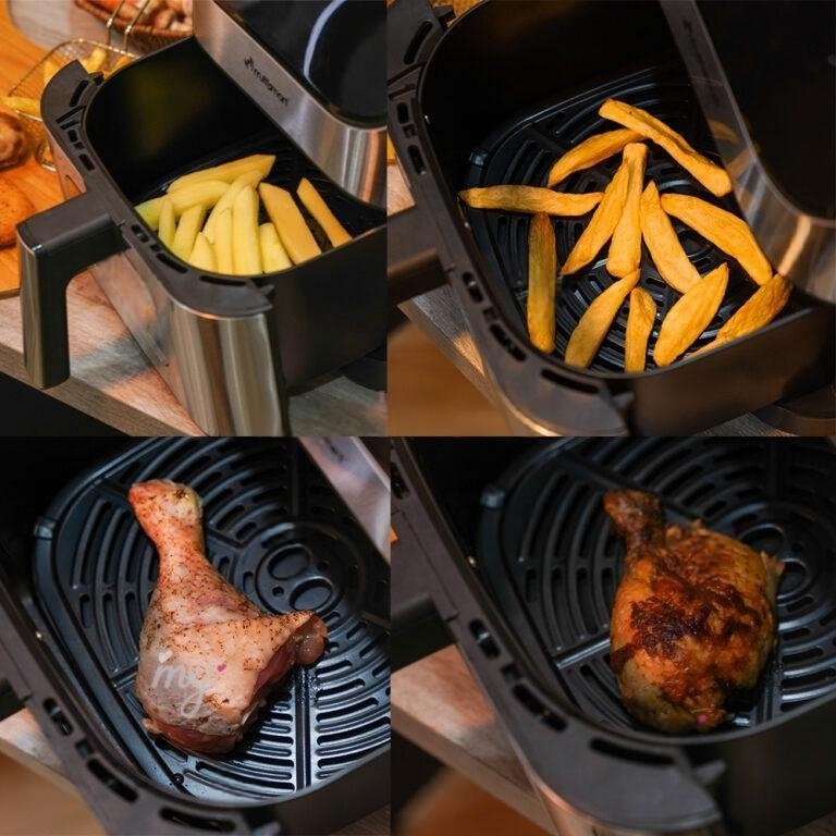 Friteuse INOX Sans Huile Numérique 6L 1500W Avec Fenêtre Multismart MS-AF3336 – Image 5